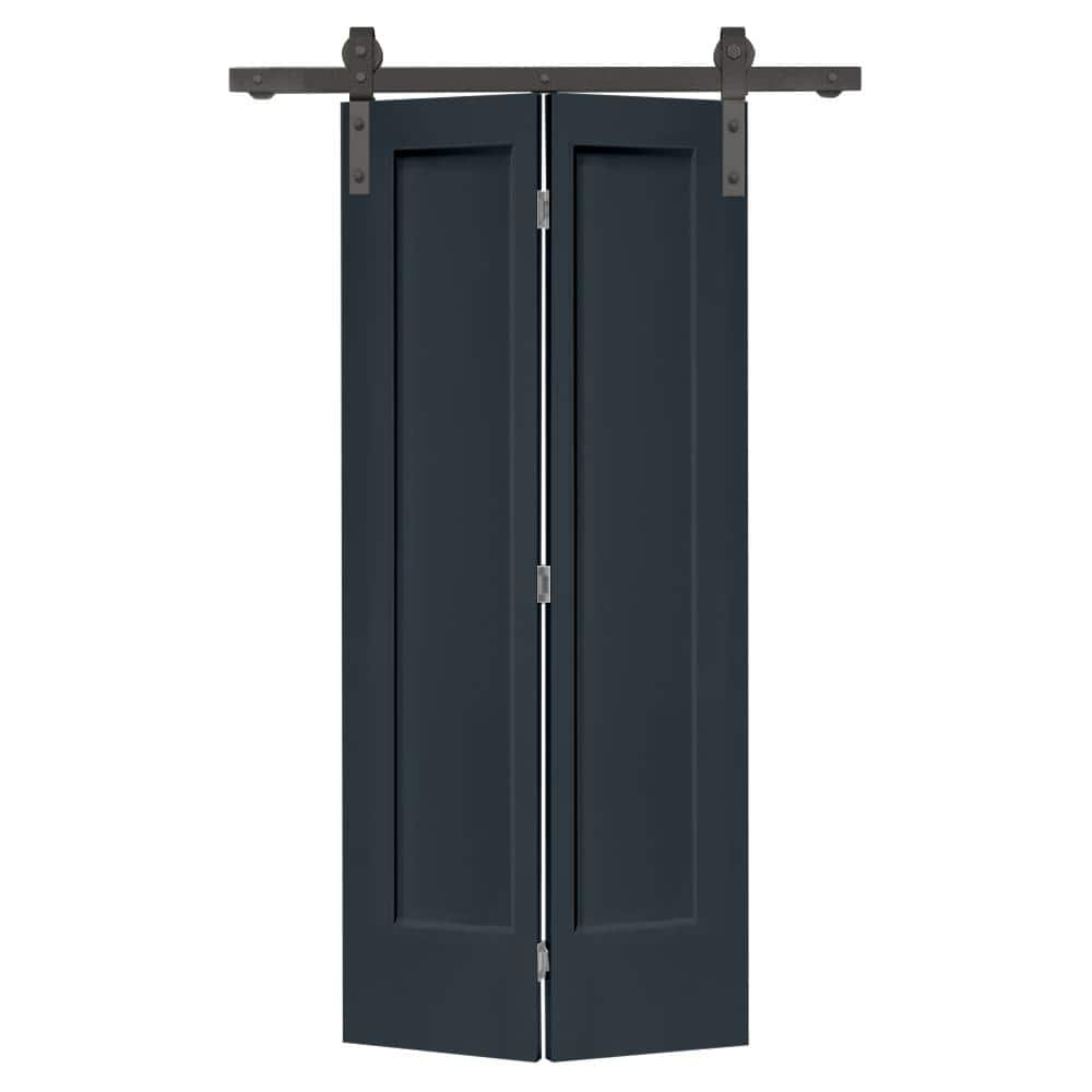 CALHOME 24 In. X 80 In. 1 Panel Shaker Charcoal Gray Painted MDF ...