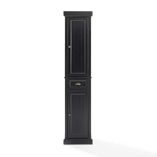 Crosley seaside deals tall linen cabinet