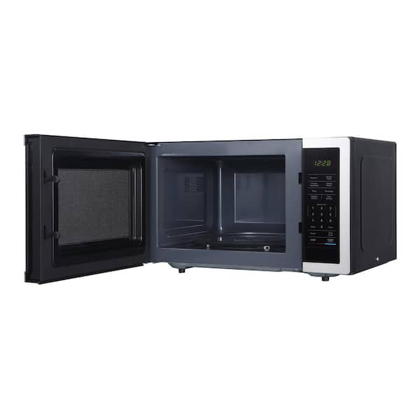 Magic Chef MC99MST Countertop Microwave Oven, Small Microwave for Compact  Spaces, Kitchen Microwave, 900 Watts, 0.9 Cubic Feet, Stainless Steel