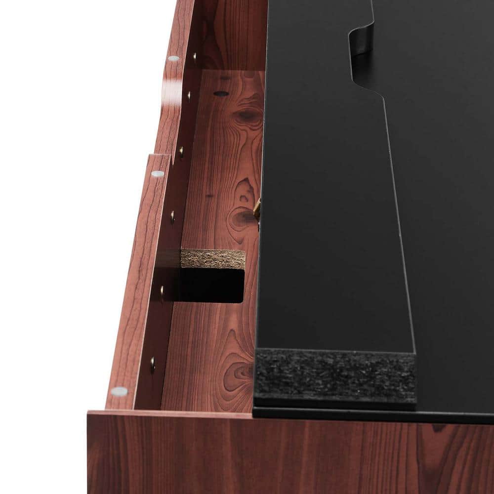 Kinetic 49" Black Cherry Wall-Mount Office Desk