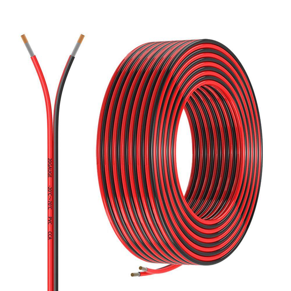 30 ft. 20 Gauge /2 Conductors Stranded Copper Clad Aluminum Grounded Landscape Lighting Wire Flexible PVC Low Voltage price history on PriceWatchPro