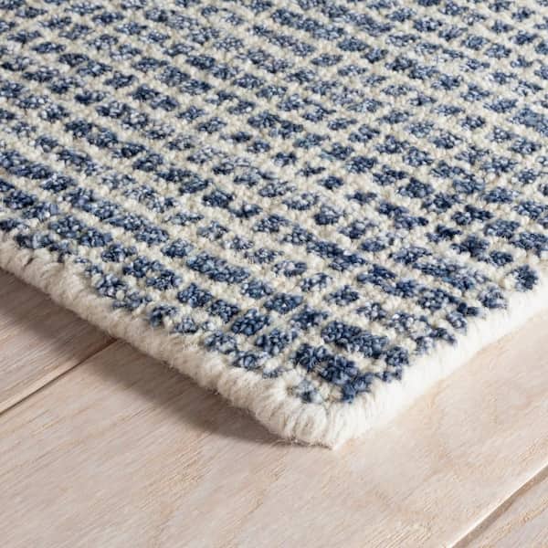 Homer Hand Loom Knotted Wool/Viscose Blue 2 ft. x 3 ft. Indoor Area Rug