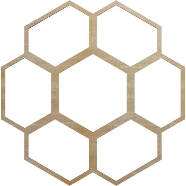 Ekena Millwork 22 in. x 7.75 in. x 0.375 in. Wood Medallion Moulding