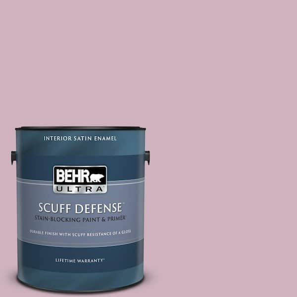 BEHR ULTRA 1 gal. #S120-3 Candlelight Dinner Extra Durable Satin Enamel Interior Paint & Primer