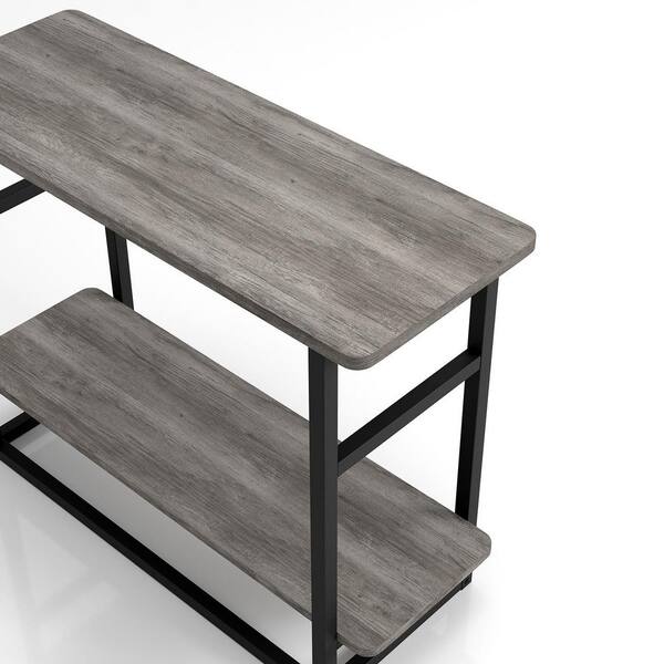 Furniture of America Orenda 31.5 in. Vintage Gray Oak
