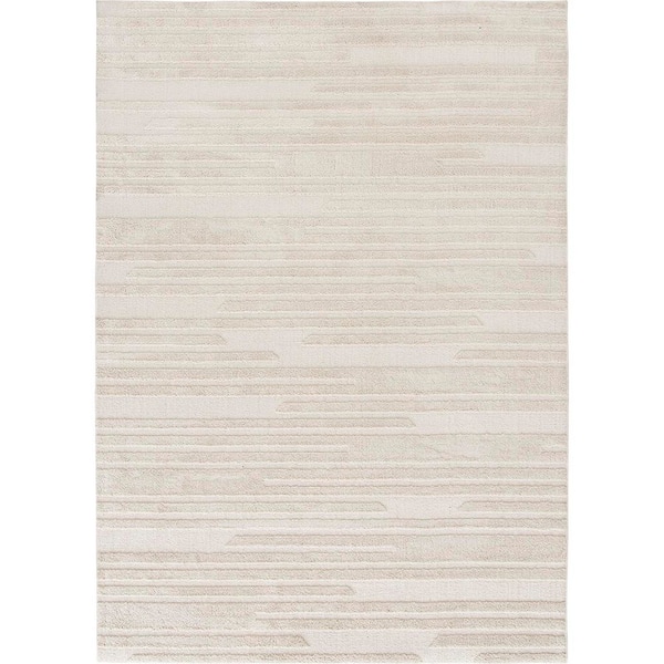 Vinings 5 ft. x 7 ft. Cream Area Rug