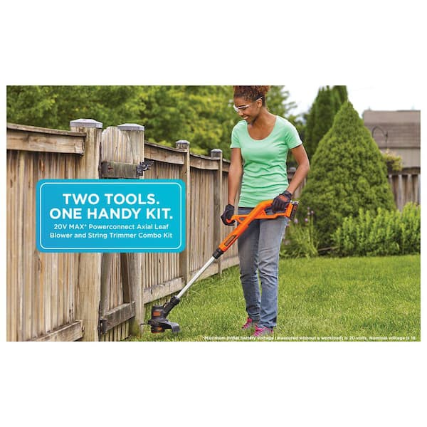 BLACK+DECKER 20V MAX Lithium-Ion String Trimmer and Blower Combo