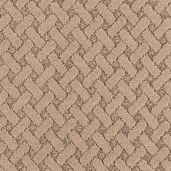 Home Decorators Collection 8 in. x 8 in. Pattern Carpet Sample - Sharp Perception -Color Gilded