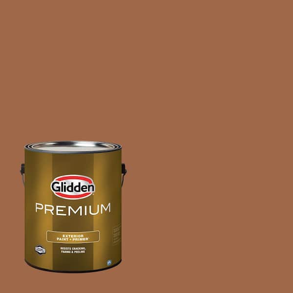 ブラウン prairie119様 Glidden Premium 1 qt. PPG1024-7 Friar's Brown Satin Exterior Latex