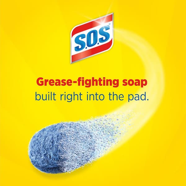 Lemon Fresh Scent Steel Wool Soap Scouring Pads (10-Count)