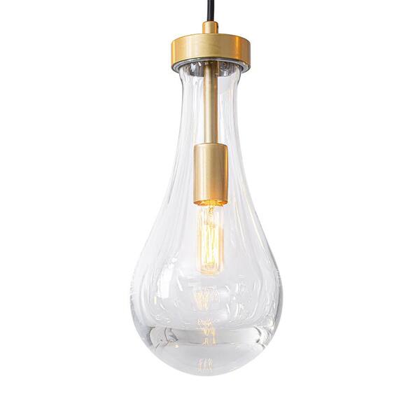 Y'INSP Cascade 13-Light 53.5 in. Modern Brushed Gold Raindrop
