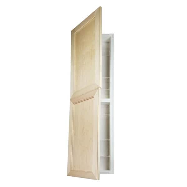 Recessed Medicine Cabinet 14 In W X 44, Wood Recessed Medicine Cabinet Without Mirror