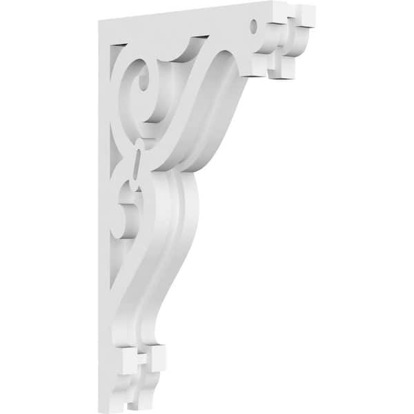 Ekena Millwork 1-7/8 in. x 12 in. x 7 in. PVC Finley Corbel