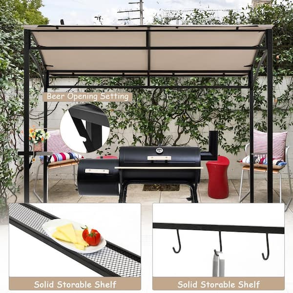 7 ft. x 4.5 ft. Outdoor Patio Barbecue Grill Gazebo