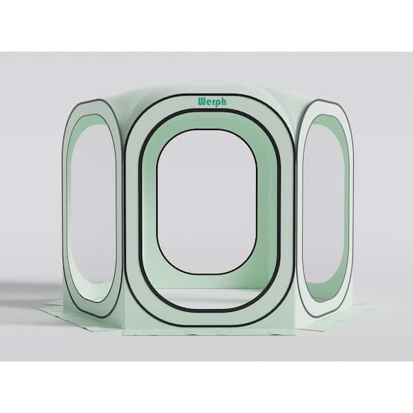 10 ft. x 10 ft. Green Portable Canopy Tent with Mesh Mosquito Net, Screen House Room Camping Canopy Shade Tent