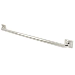 Claremont 32 in. x 1-1/4 in. Grab Bar in Polished Nickel