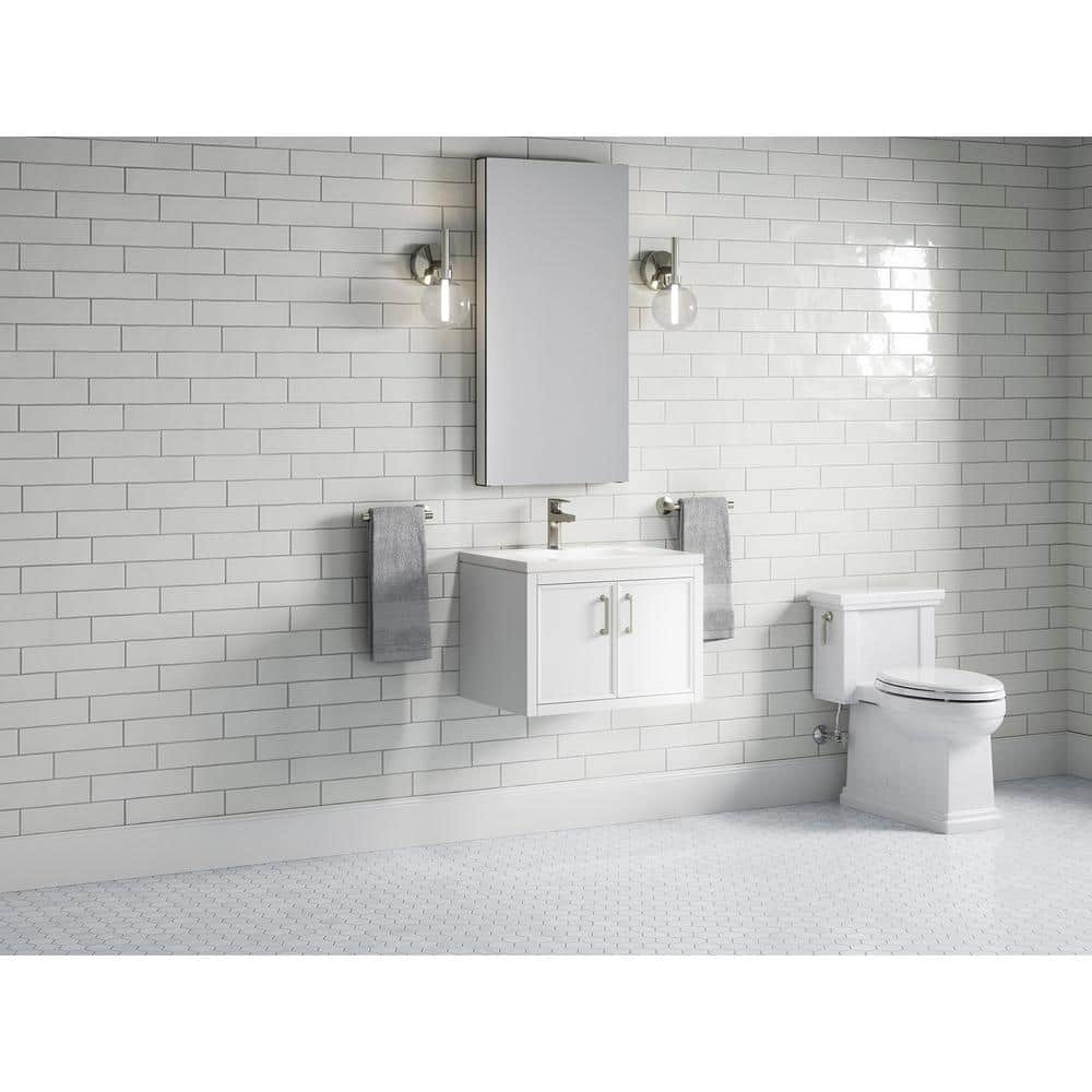 Winnow 24" White Quartz Top Freestanding Single Sink Vanity