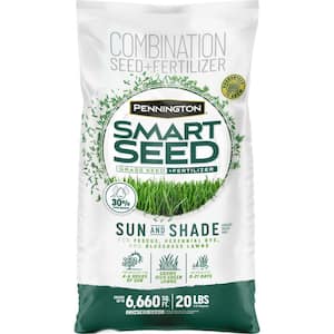 Smart Seed Sun and Shade North 20 lb. 6,660 sq. ft. Grass Seed and Lawn Fertilizer
