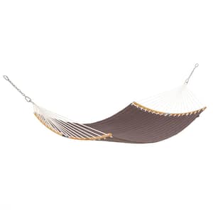 Ravenna ConnectCurve 81 In. L x 55 In. W Quilted Hammock Bed in Dark Taupe
