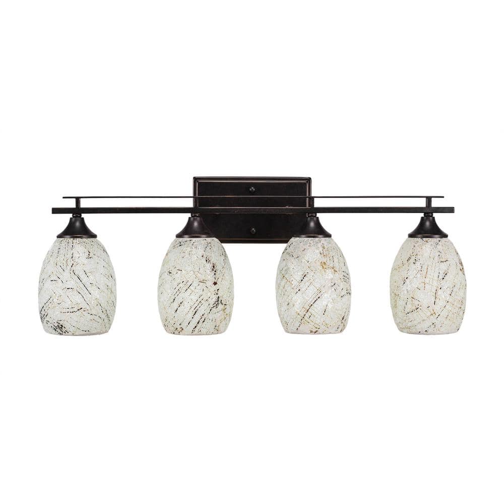 Ontario 27 in. 4-Light Dark Granite Vanity Light