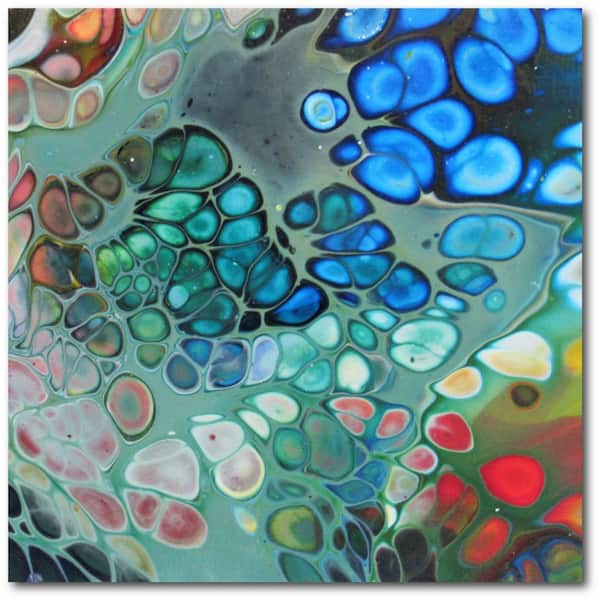 Courtside Market Jewels for All Gallery-Wrapped Canvas Abstract Wall Art 30 in. x 30 in.
