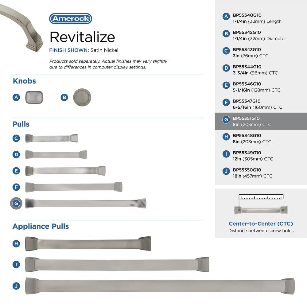 Satin Nickel 8" Brushed Cabinet Drawer Pull with Mounting Hardware