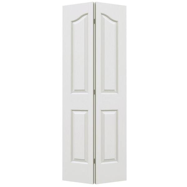 JELD-WEN 30 in. x 80 in. Provincial Primed Textured Molded Composite Closet Bi-fold Door