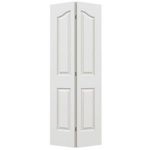 32 in. x 80 in. Provincial Primed Textured Molded Composite Closet Bi-fold Door