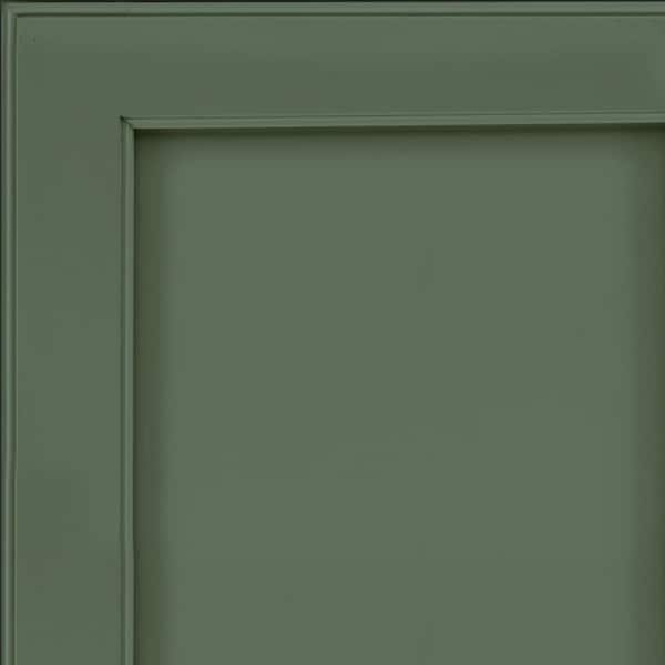 KraftMaid Geneva 7 5/16 in. W x 3/4 in. D x 7 5/16 in. H Quarter Cabinet Door Sample in Evergreen