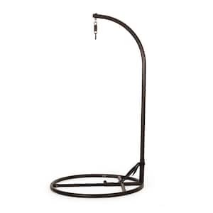 80 in. H Hanging Chair Stand in Brown
