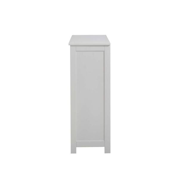 31.5 in. W x 31.5 in. D x 13.8 in. H White Linen Cabinet with Extendable  Square Cocktail Table and 4 Drawers YX-357 - The Home Depot