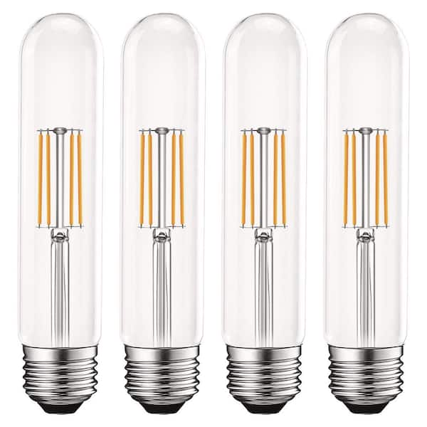 60-Watt Equivalent T9 Dimmable Edison LED Light Bulbs UL-Listed 2700K Warm White (4-Pack)