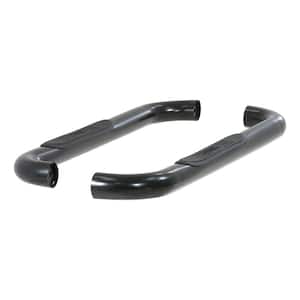3-Inch Round Black Steel Nerf Bars, No-Drill, Select Ford F-250, F-350 Super Duty
