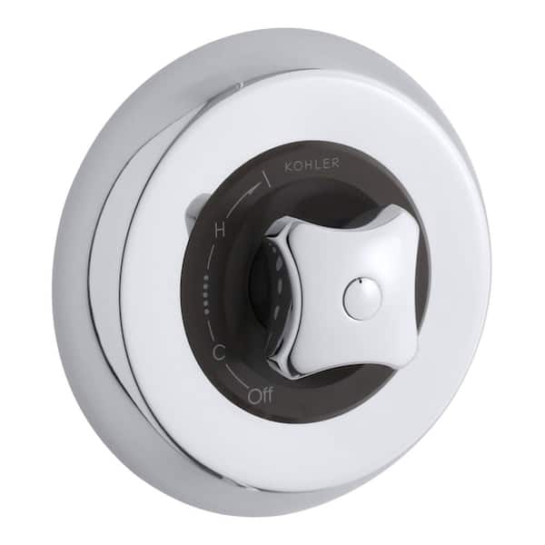 KOHLER Triton Rite-Temp 1-Handle Tub and Shower Faucet Trim Kit with Standard Handle in Polished Chrome (Valve Not Included)