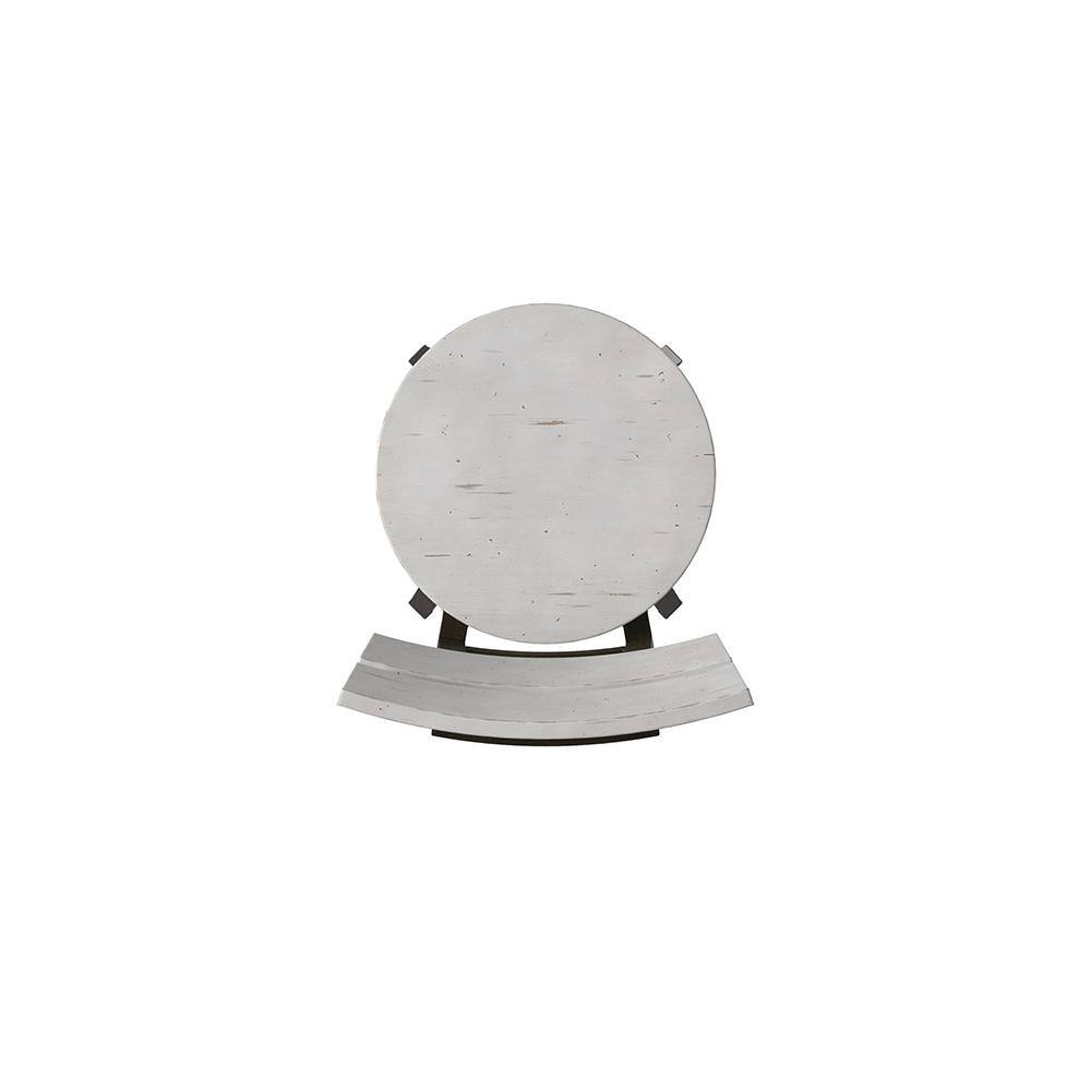 Colson 24" Distressed White and Gray Swivel Counter Stool