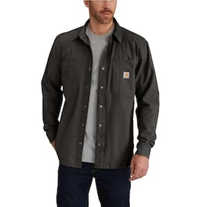 Men's Medium Peat Cotton/Spandex Rugged Flex Rigby Shirt Jacket