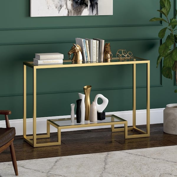 Athena Console Table in Gold