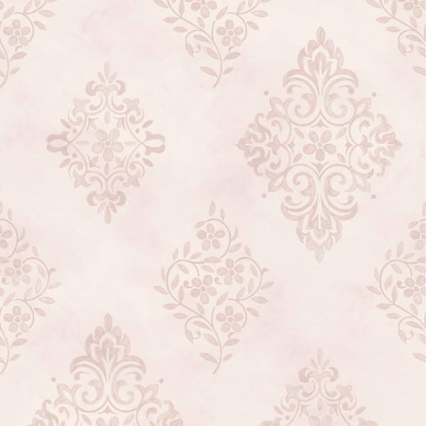 Graham & Brown Rachel Ashwell Diamond Motif Pink Wallpaper Sample
