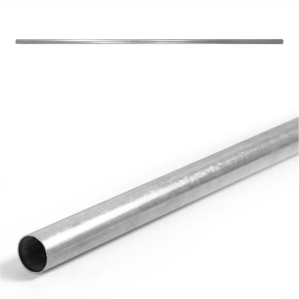 1-5/8 in. Chain Link Fence Silver Galvanized Steel Top Rail (Single)