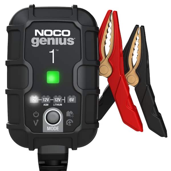 NOCO GENIUS GENIUS1,1-Amp Direct-Mount Onboard, 12V Charger, Maintainer and Battery Desulfator with Temperature Compensation