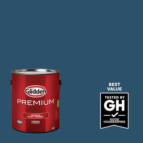Glidden Premium 1 gal. PPG1157-7 Blue Flame Flat Interior Latex