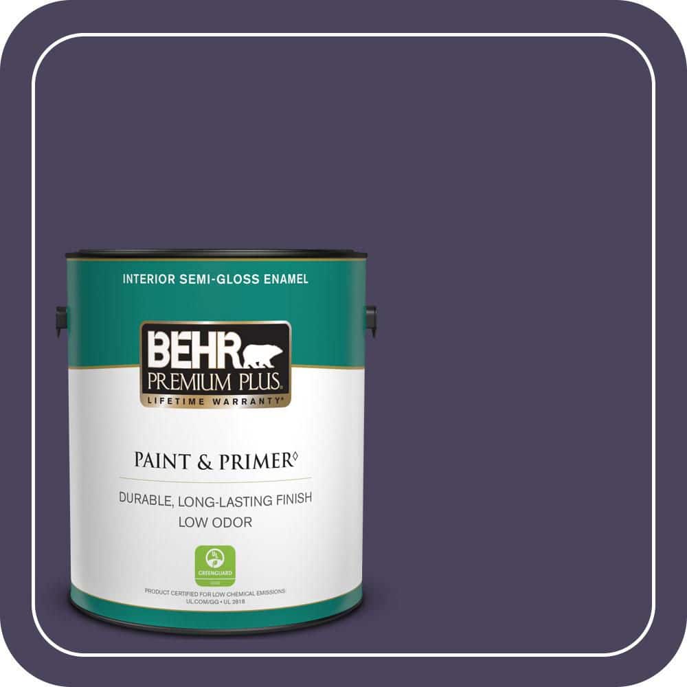 1 gal. #S-H-640 Purple Blanket Semi-Gloss Enamel Low Odor Interior Paint & Primer price history on PriceWatchPro