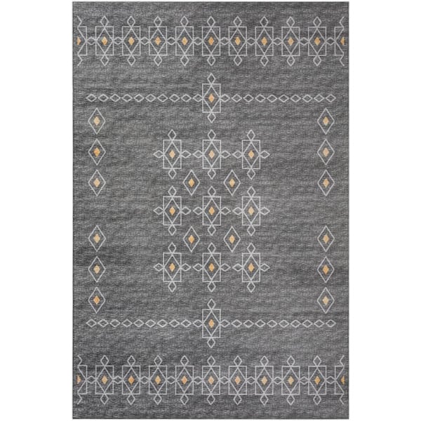 Addison Rugs Modena Charcoal 3 ft. x 5 ft. Southwest Area Rug