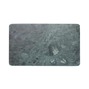 15 in. Rectangular Green Marble Serving Board