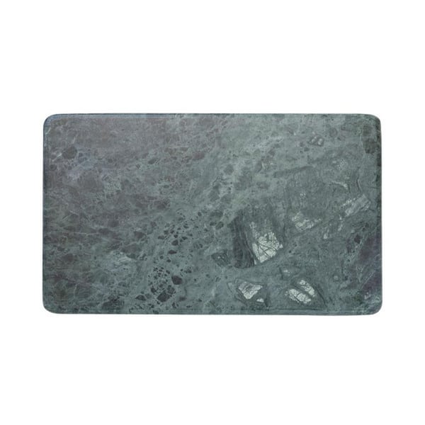 Storied Home 15 in. Rectangular Green Marble Serving Board