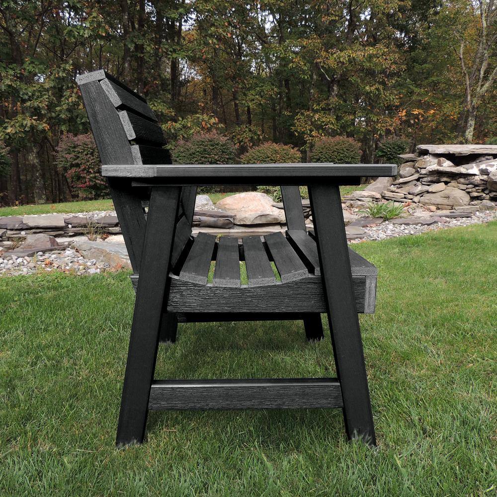 Weatherly Black All-Weather Poly Lumber Garden Chair