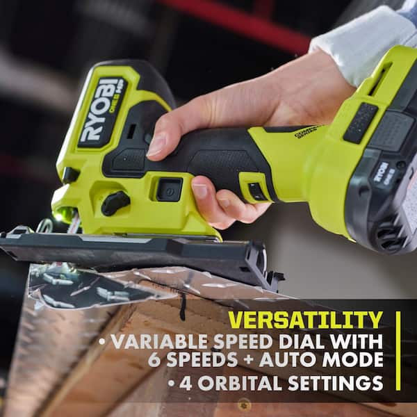 RYOBI - ONE+ HP 18V Brushless Cordless Compact Barrel Grip Jig Saw (Tool Only)