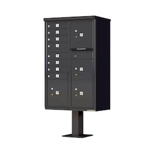 1570 Series 8-Mailboxes, 1-Outgoing Compartment, 4-Parcel Lockers, Vital Cluster Box Unit