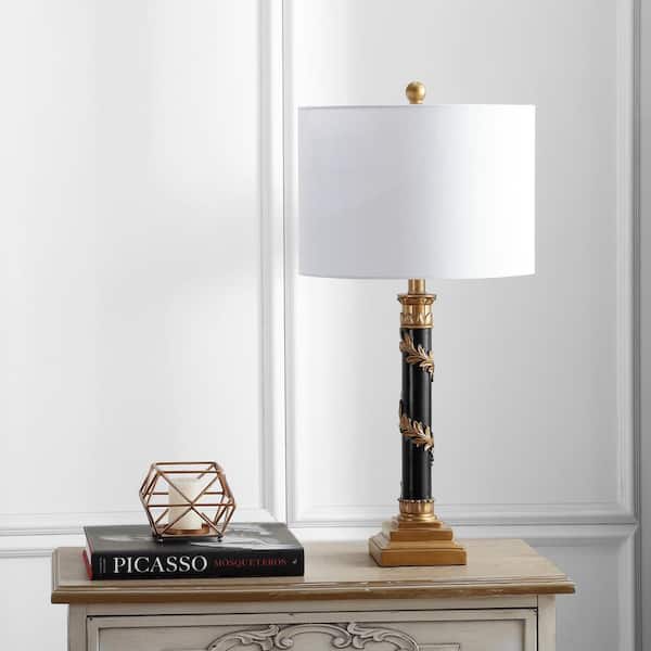 Resin Led Table Lamp Jyl3033a, Rolland Brass And Crystal Column Table Lamps