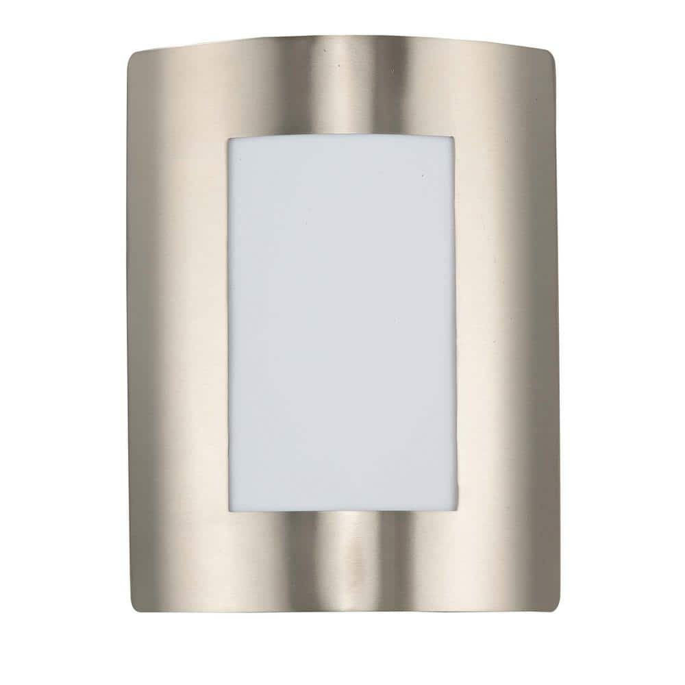 UPC 783209204454 product image for View 8 in. W 1-Light Stainless Steel Outdoor Wall Lantern Sconce | upcitemdb.com